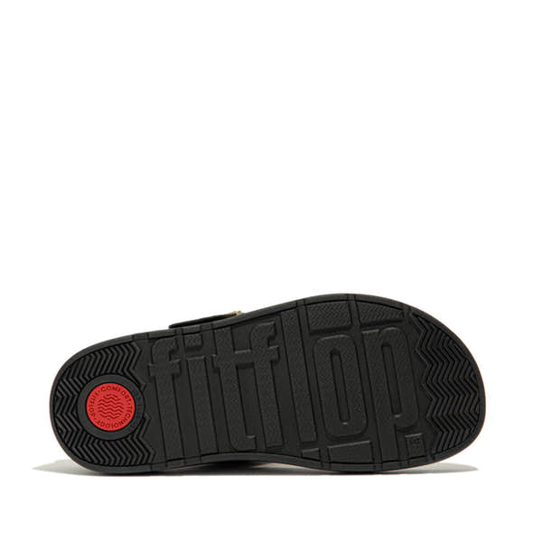 FitFlop HE7-001 Gen-FF Ladies Black Leather Buckle Sandals-elevate your sole