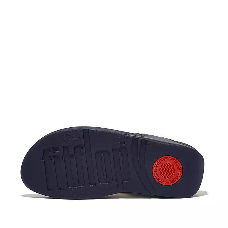 FitFlop I88-A15 Lulu Leather Ladies Deepest Blue Leather Toe Post Sandals-elevate your sole