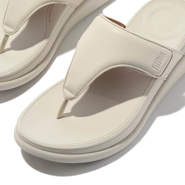 FitFlop IW1-A99 F-Mode Ladies Beige Touch Fastening Sandals, cushioned slip-on casual footwear with adjustable strap.