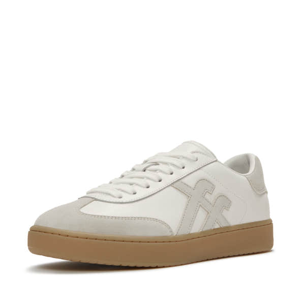 FitFlop A6H-646, Urban White Mix, three-quarter view.