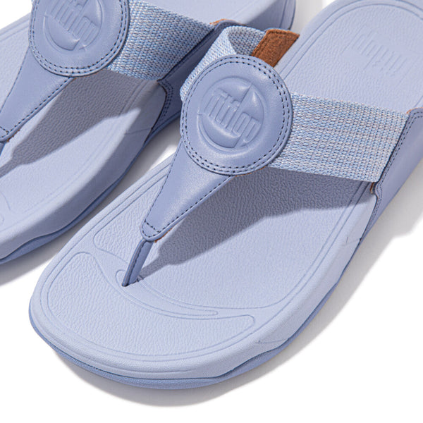 FitFlop Walkstar Finestripe Webbing FA7-940 Ladies Wild Lavender Leather & Textile Slip On Sandals-elevate your sole