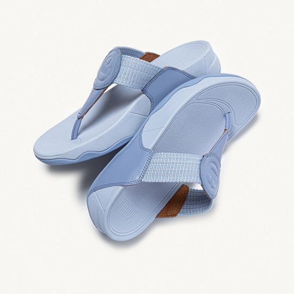 FitFlop Walkstar Finestripe Webbing FA7-940 Ladies Wild Lavender Leather & Textile Slip On Sandals-elevate your sole