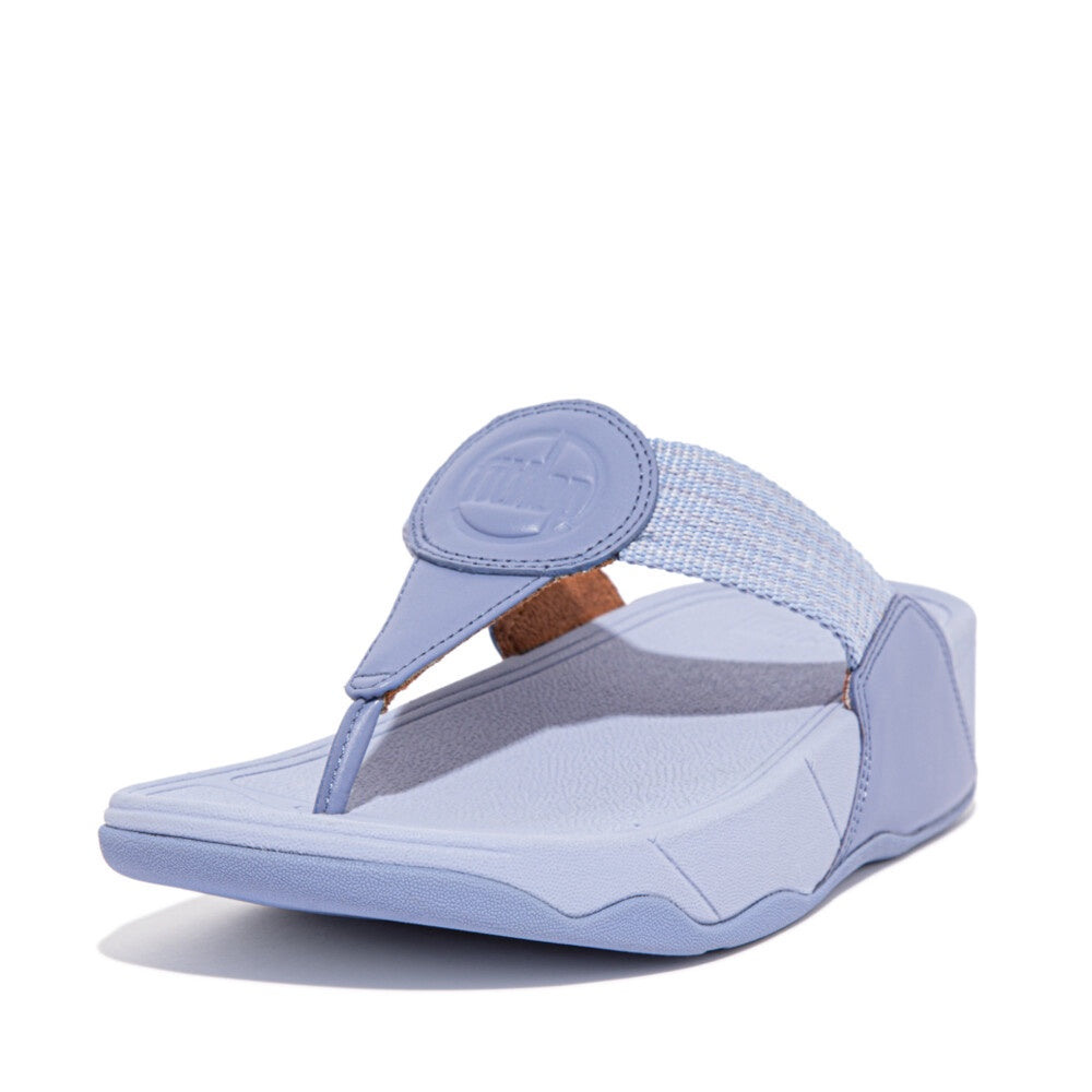 FitFlop Walkstar Finestripe Webbing FA7-940 Ladies Wild Lavender Leather & Textile Slip On Sandals-elevate your sole