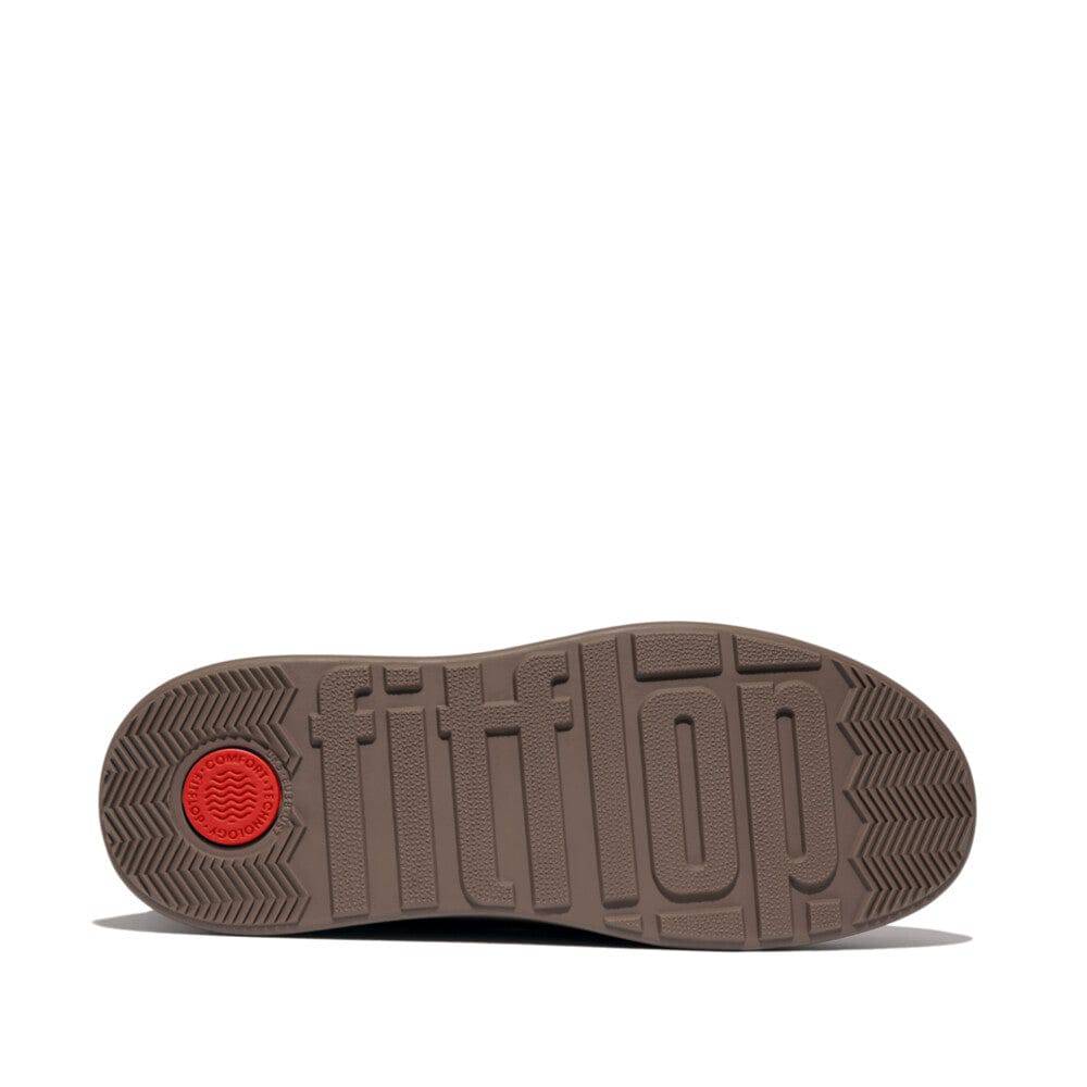 Fitflop FH4-A76 F-Mode Ladies Minkey Grey Leather Elasticated Ankle Boots-elevate your sole