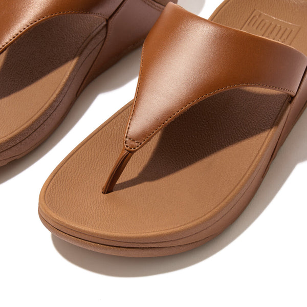 Fitflop I88-592 Lulu Leather Ladies Light Tan Toe-Post Sandals - elevate your sole