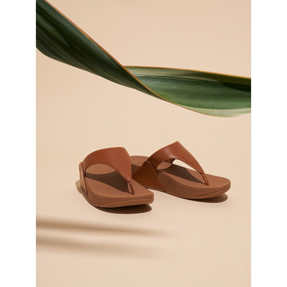Fitflop I88-592 Lulu Leather Ladies Light Tan Toe-Post Sandals - elevate your sole