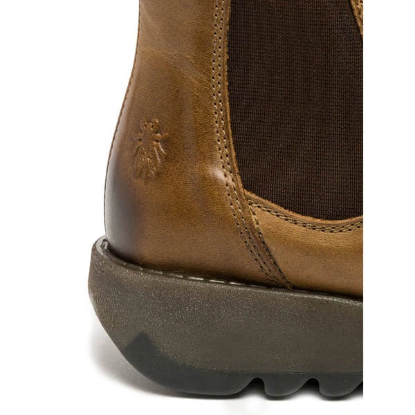 Fly London Salv Camel Leather Pull On Ankle Boots-elevate your sole
