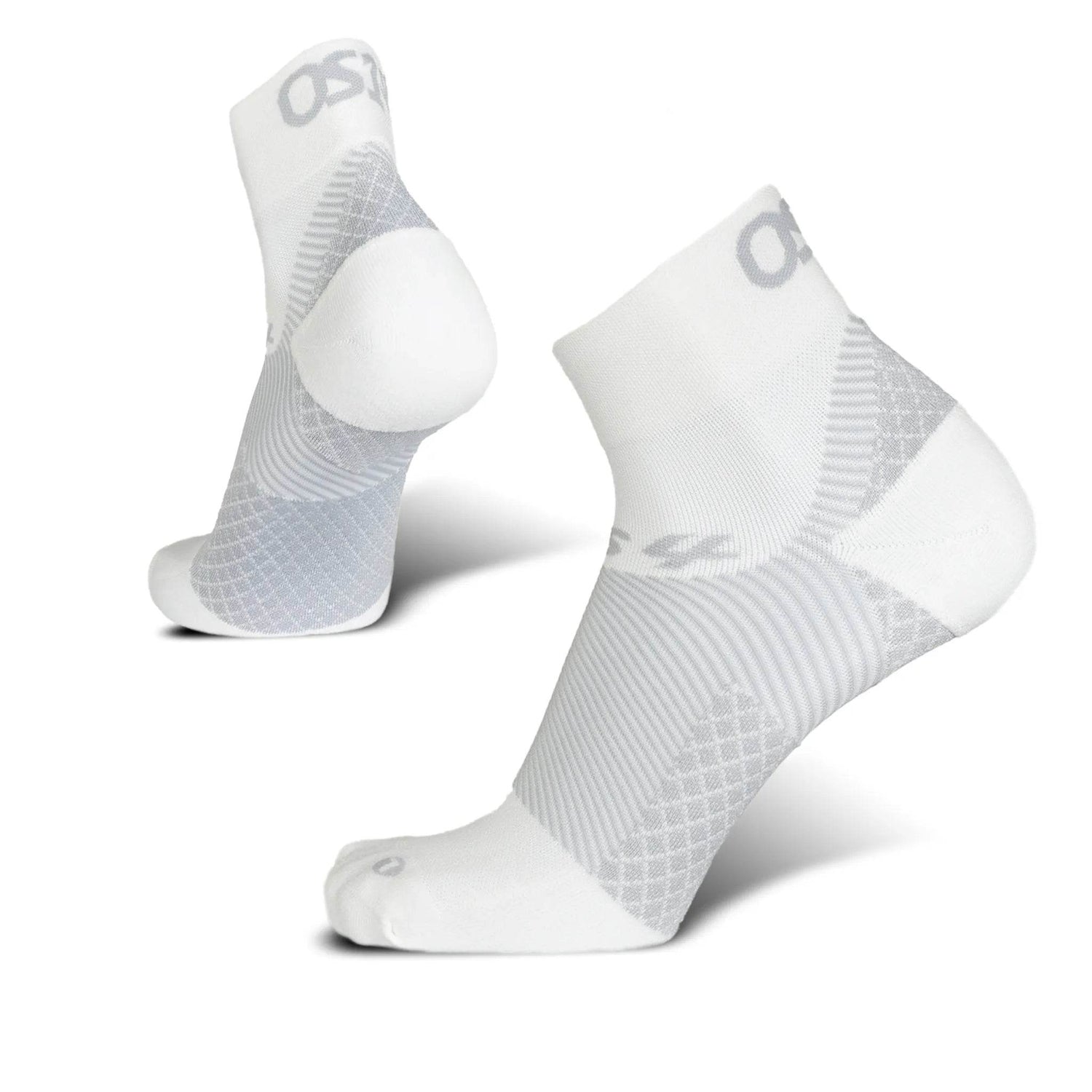 FootBalance OS1st FS4 1/4 crew plantar fasciitis socks with supportive arch, cushioning, and breathable fabric for foot pain relief.
