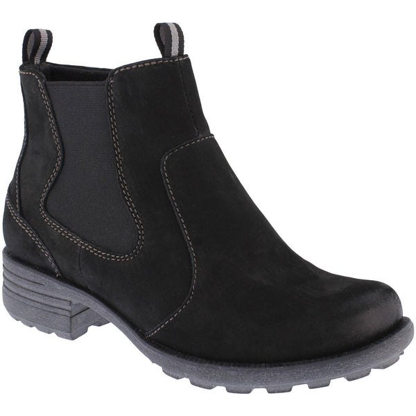 Free Spirit 40814 Ascot Ladies Black Leather Arch Support Side Zip Ankle Boots-elevate your sole