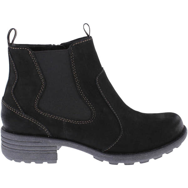 Free Spirit 40814 Ascot Ladies Black Leather Arch Support Side Zip Ankle Boots-elevate your sole