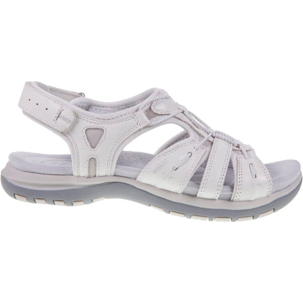 Free Spirit 41059 Fairmont 2 Ladies White Leather Arch Support Touch Fastening Sandals-elevate your sole