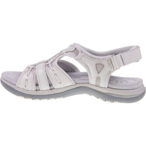 Free Spirit 41059 Fairmont 2 Ladies White Leather Arch Support Touch Fastening Sandals-elevate your sole