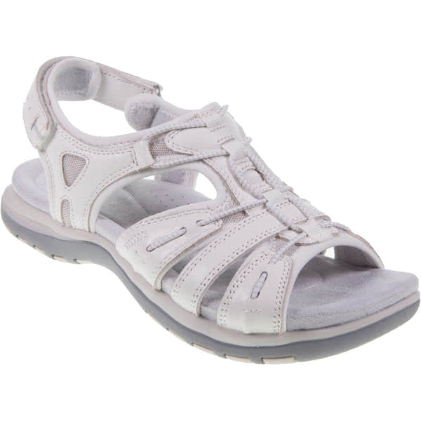 Free Spirit 41059 Fairmont 2 Ladies White Leather Arch Support Touch Fastening Sandals-elevate your sole