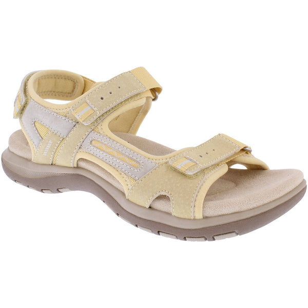 Free Spirit 41062 Ziri Ladies Straw/Multi Leather Arch Support Touch Fastening Sandals-elevate your sole