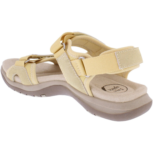 Free Spirit 41062 Ziri Ladies Straw/Multi Leather Arch Support Touch Fastening Sandals-elevate your sole
