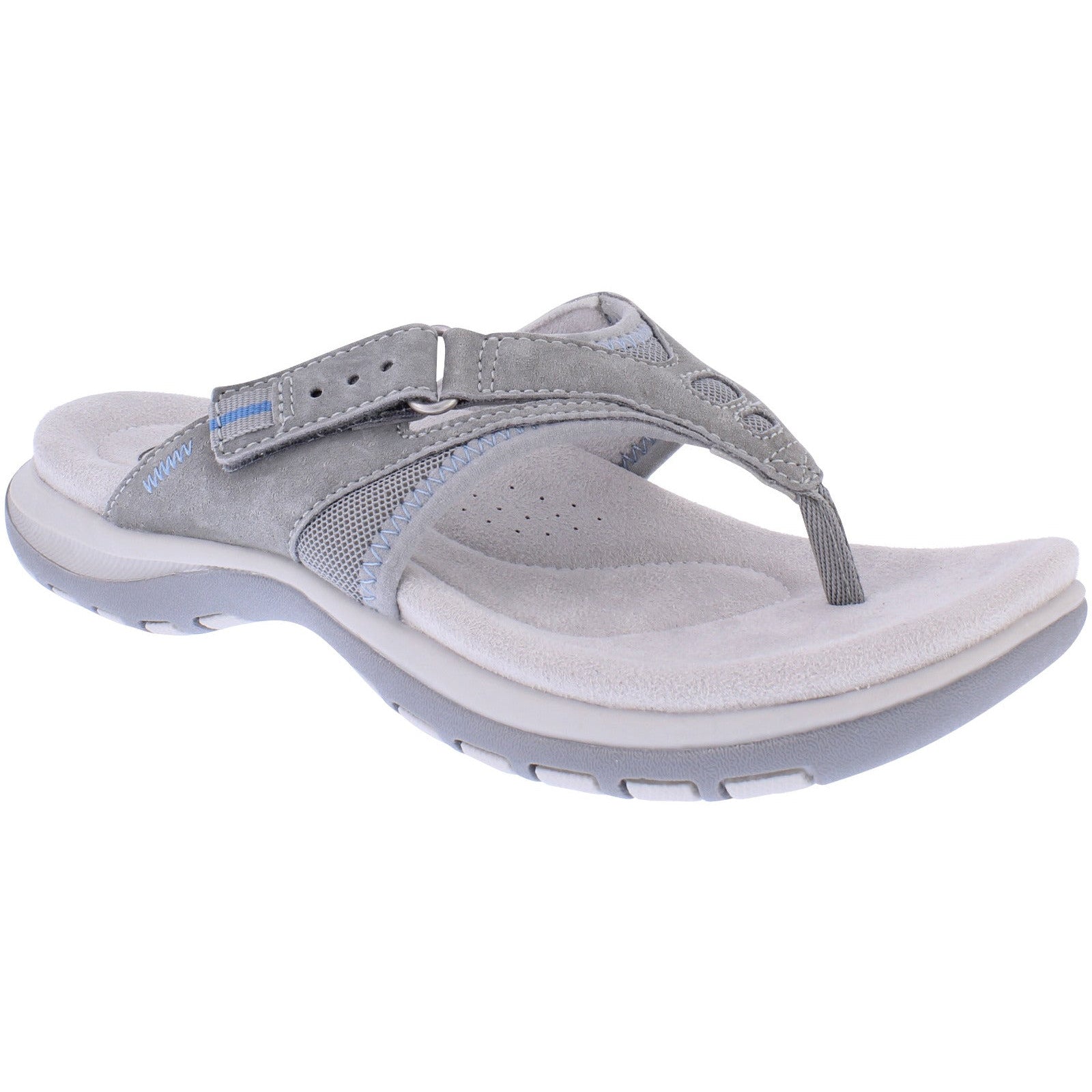 Free Spirit 41081 Juliet 2 Ladies Smoke Leather Arch Support Touch Fastening Sandals-elevate your sole