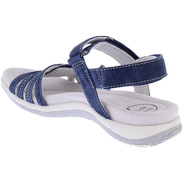 Free Spirit 41144 Maddy Ladies Navy Leather Arch Support Touch Fastening Sandals-elevate your sole