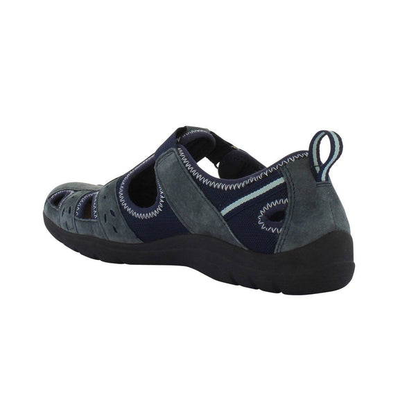 Free Spirit Cleveland Ladies Navy Suede & Textile Touch Fastening Shoes-elevate your sole