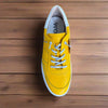 Wonders A-3601 Ladies Spanish Maze Yellow Leather Slip On Trainers