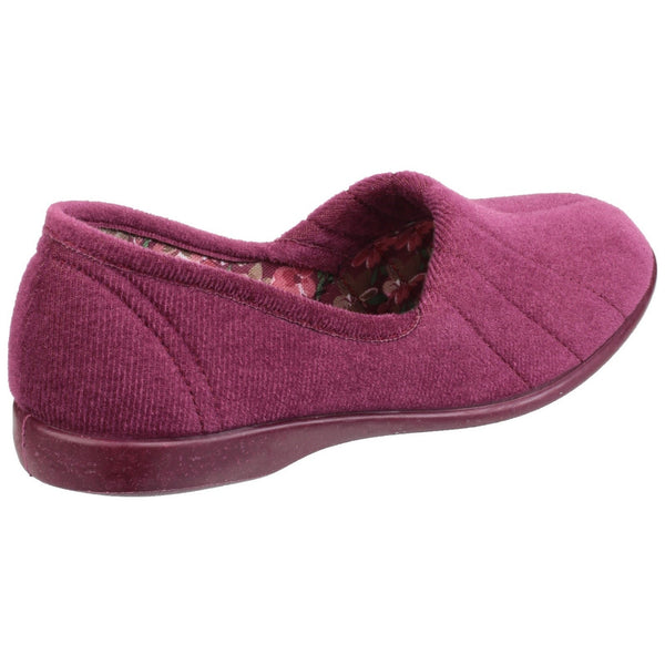 GBS Audrey Slipper Ladies Spanish Pink Textile Slip On Slippers-elevate your sole
