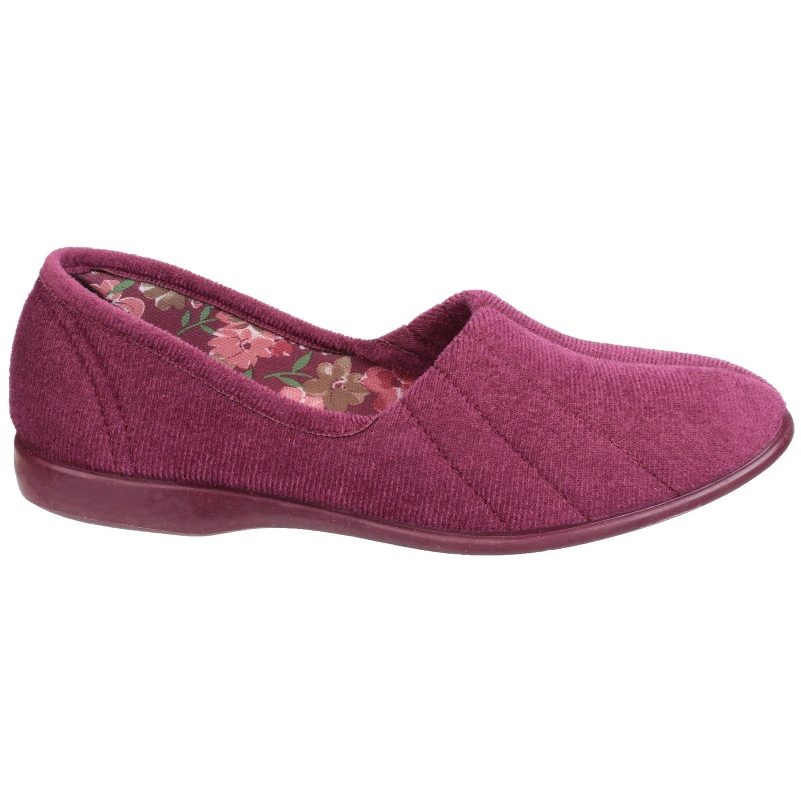 GBS Audrey Slipper Ladies Spanish Pink Textile Slip On Slippers-elevate your sole