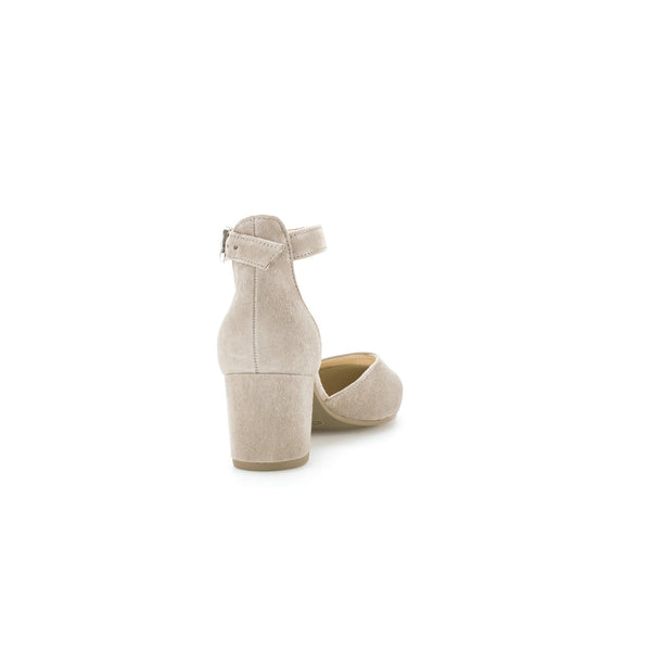 Gabor 21.340.12 Gala Ladies Mink Suede Buckle Heels-elevate your sole