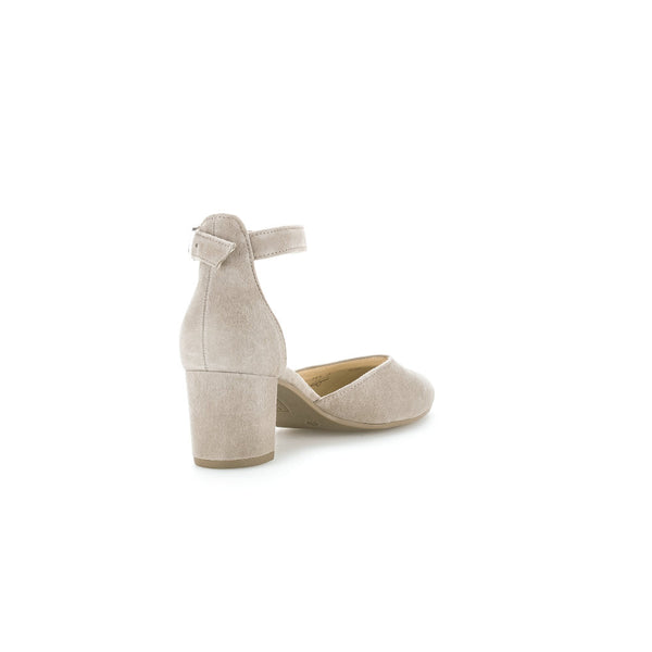 Gabor 21.340.12 Gala Ladies Mink Suede Buckle Heels-elevate your sole