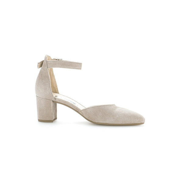 Gabor 21.340.12 Gala Ladies Mink Suede Buckle Heels-elevate your sole