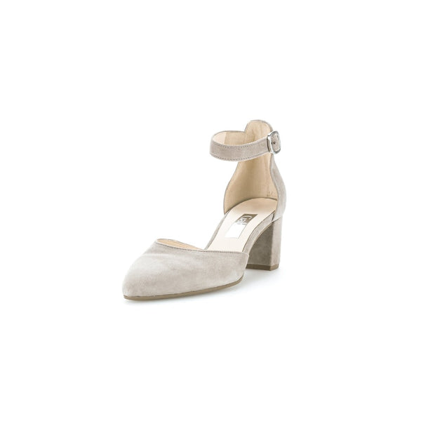 Gabor 21.340.12 Gala Ladies Mink Suede Buckle Heels-elevate your sole