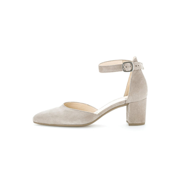 Gabor 21.340.12 Gala Ladies Mink Suede Buckle Heels-elevate your sole