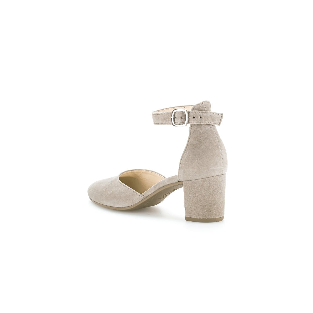 Gabor 21.340.12 Gala Ladies Mink Suede Buckle Heels-elevate your sole