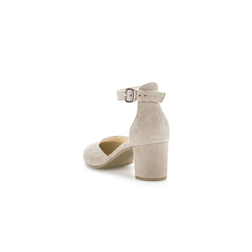 Gabor 21.340.12 Gala Ladies Mink Suede Buckle Heels-elevate your sole