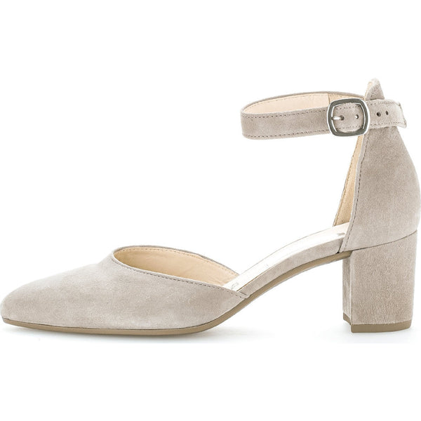 Gabor 21.340.12 Gala Ladies Mink Suede Buckle Heels-elevate your sole