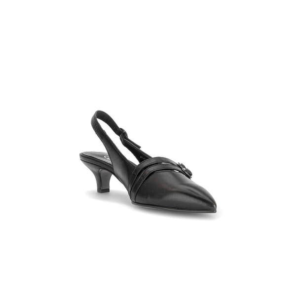 Gabor Edith black slingback shoes, rotating product angle 16.