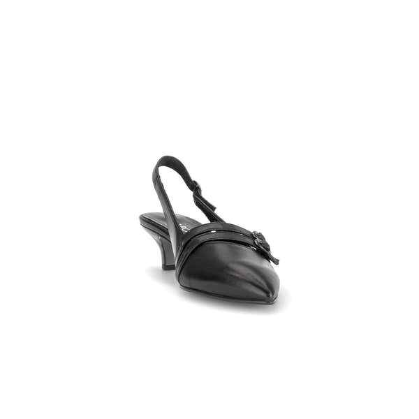 Gabor Edith black slingback shoes, rotating product angle 17.