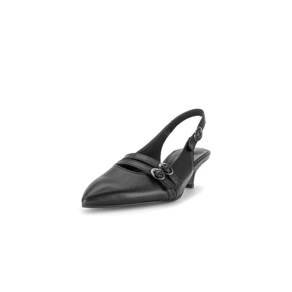 Gabor Edith black slingback shoes, rotating product angle 21.