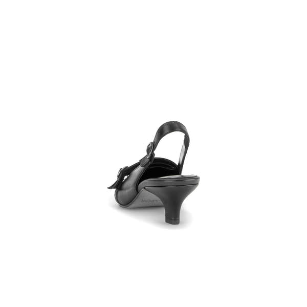 Gabor Edith black slingback shoes, rotating product angle 06.