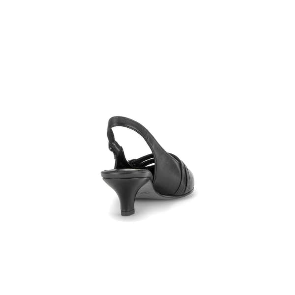 Gabor Edith black slingback shoes, rotating product angle 08.