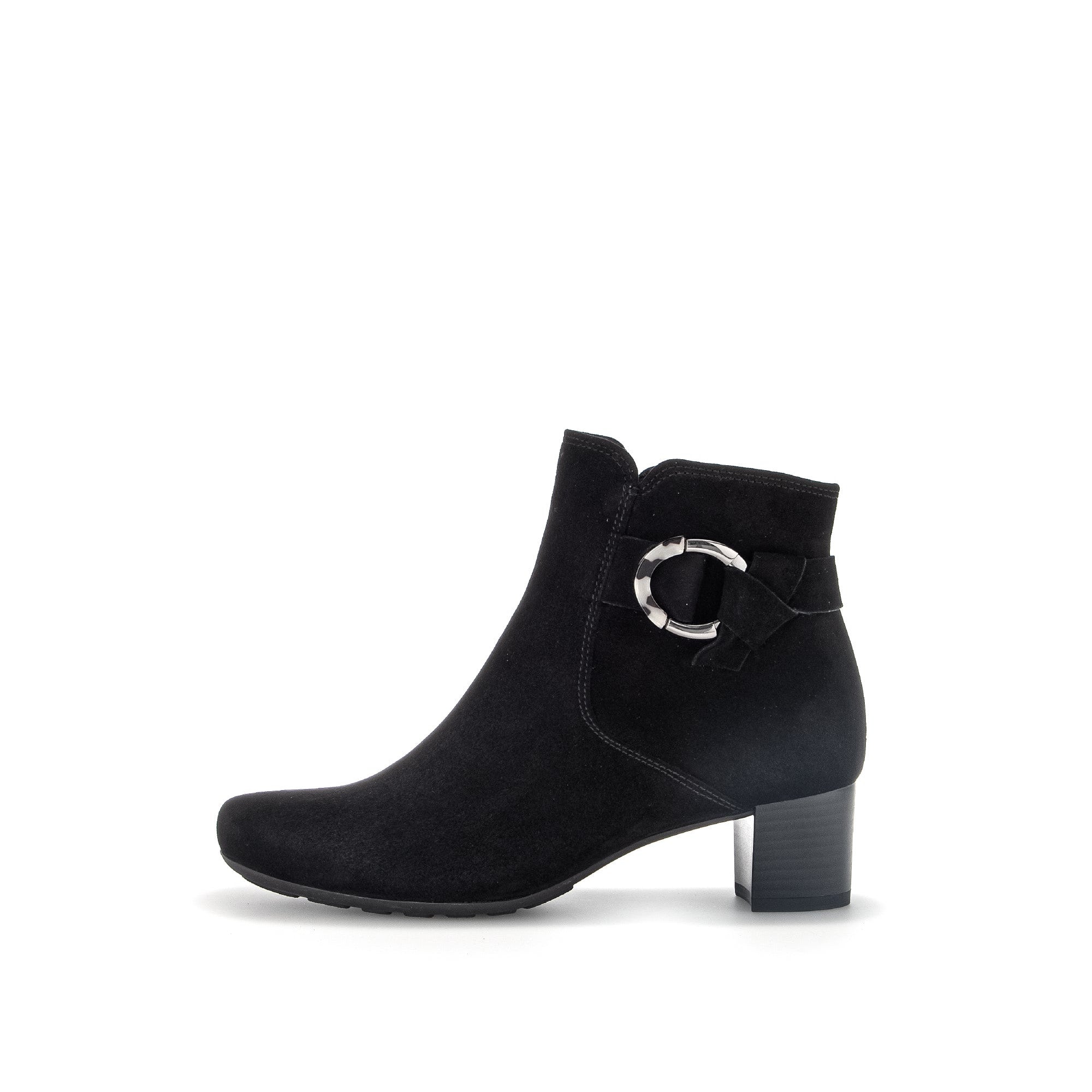 Gabor 32.824.47 Hemp Ladies Black Suede Slip On Ankle Boots-elevate your sole