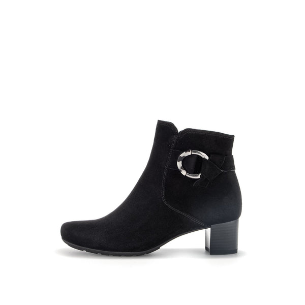 Gabor 32.824.47 Hemp Ladies Black Suede Slip On Ankle Boots-elevate your sole
