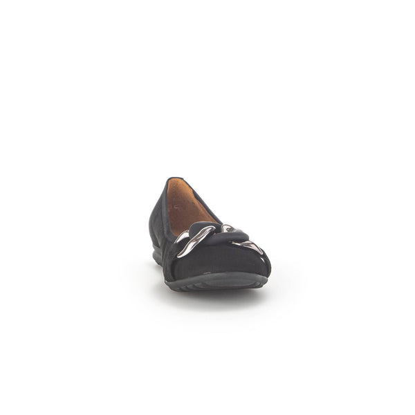 Gabor 42.625.47 Sabia Ladies Black Suede Slip On Shoes-elevate your sole