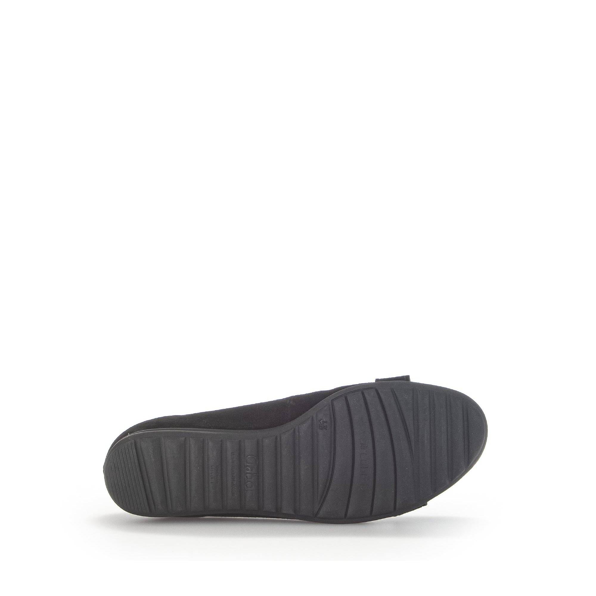 Gabor 42.625.47 Sabia Ladies Black Suede Slip On Shoes-elevate your sole