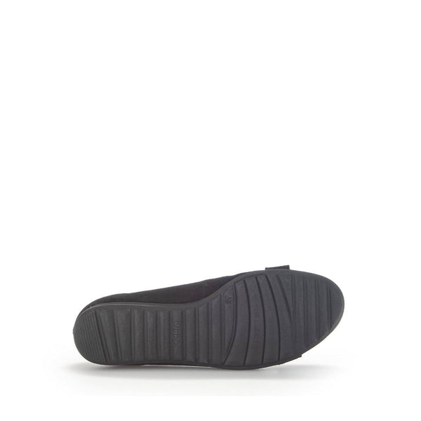 Gabor 42.625.47 Sabia Ladies Black Suede Slip On Shoes-elevate your sole