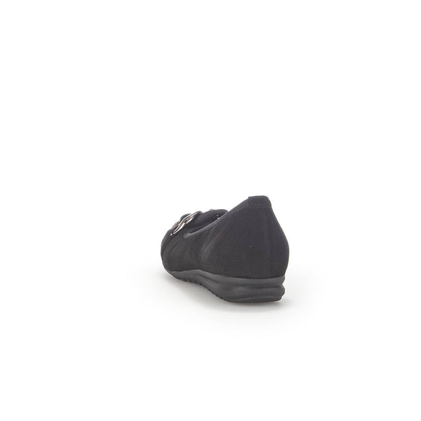 Gabor 42.625.47 Sabia Ladies Black Suede Slip On Shoes-elevate your sole