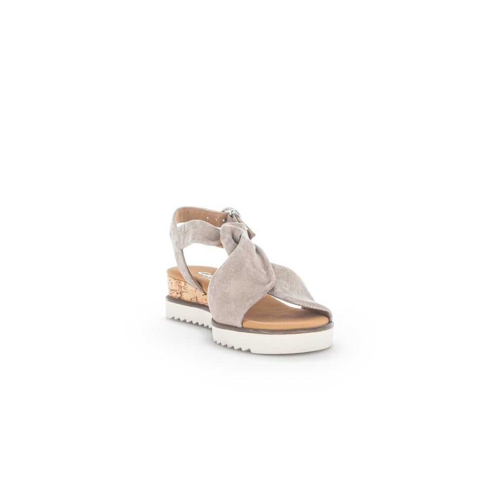 Gabor 42.751.95 Rich Ladies Mussel Gold Metallic Leather Buckle Fastening Sandals-elevate your sole