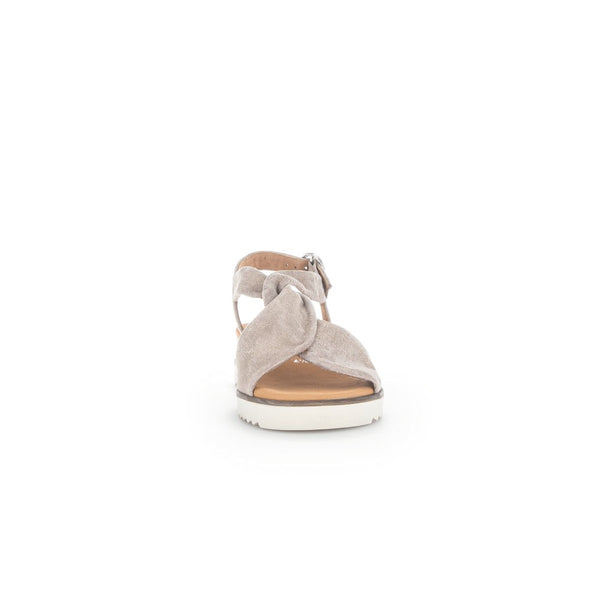 Gabor 42.751.95 Rich Ladies Mussel Gold Metallic Leather Buckle Fastening Sandals-elevate your sole