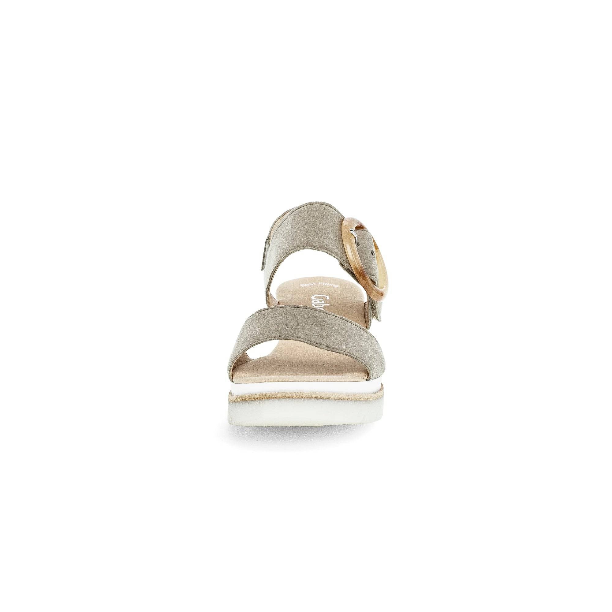 Gabor 44.645.19 Yeo Ladies Grey Suede Touch Fastening Sandals-elevate your sole