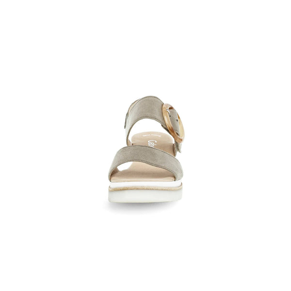 Gabor 44.645.19 Yeo Ladies Grey Suede Touch Fastening Sandals-elevate your sole