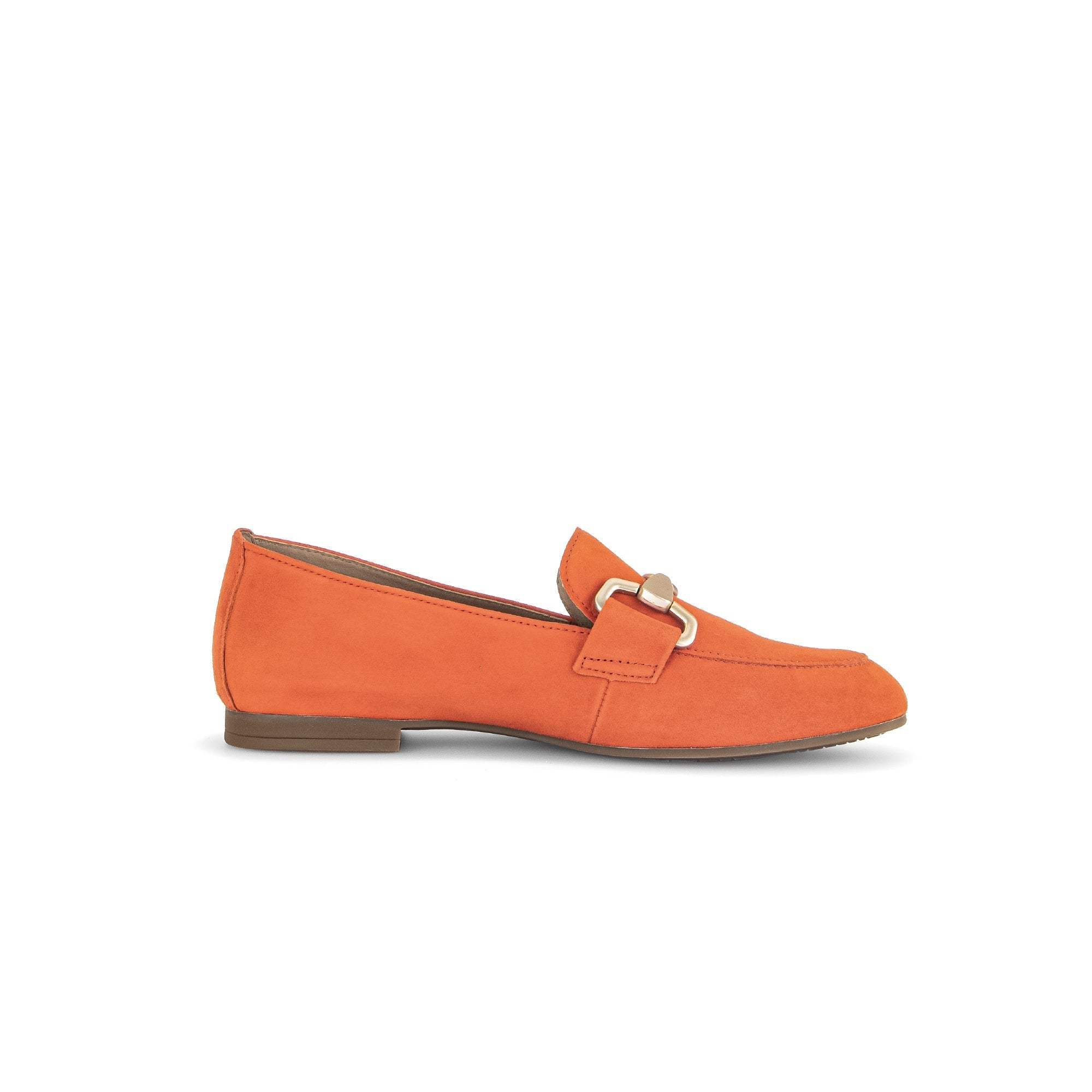 Gabor 45.211.13 Jangle Ladies Orange Suede Slip On Shoes-elevate your sole
