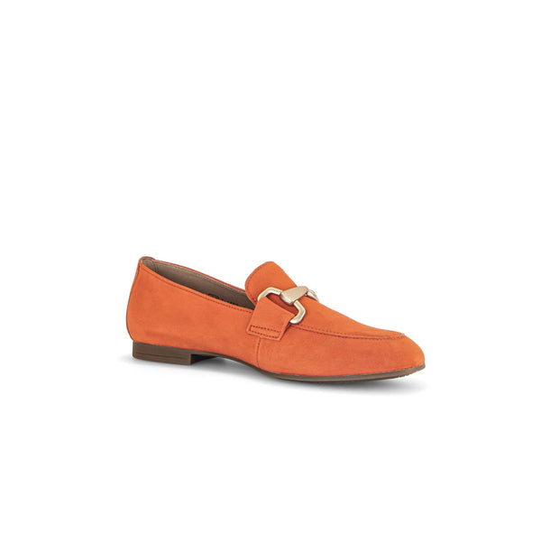 Gabor 45.211.13 Jangle Ladies Orange Suede Slip On Shoes-elevate your sole